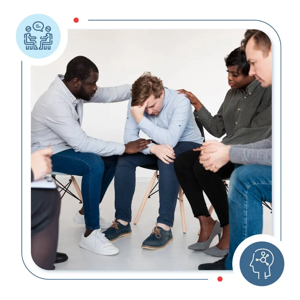 What happens during a supportive psychotherapeutic session